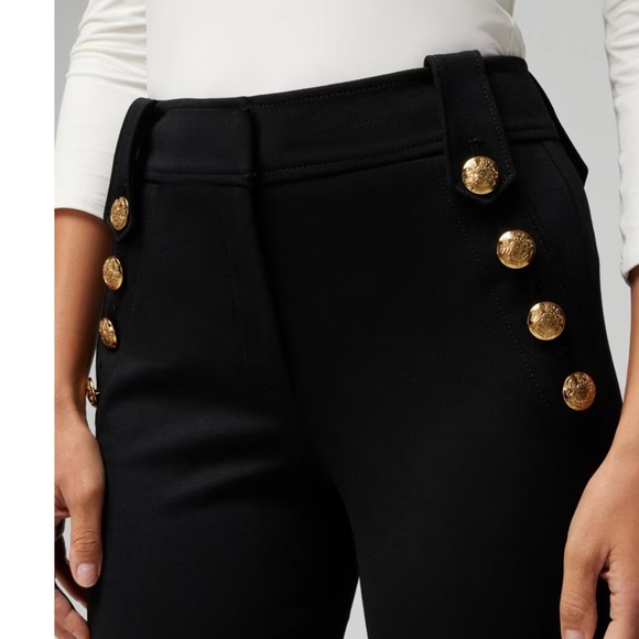 White House Black Market Navy Trousers with Gold Buttons - Picture 9 of 9